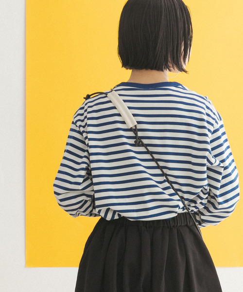 FORK&SPOON（フォークアンドスプーン）の「FORK&SPOON　ボーダーロングスリーブTシャツ（Tシャツ/カットソー・レディース・グレー系その他/ブルー系その他/イエロー系その他・1/2）」の17枚目の写真