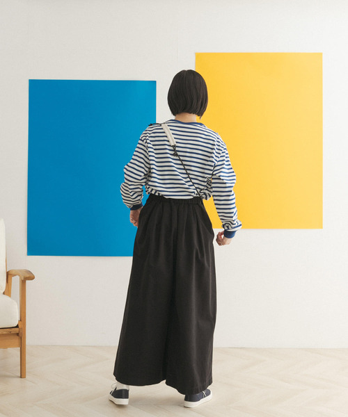 FORK&SPOON（フォークアンドスプーン）の「FORK&SPOON　ボーダーロングスリーブTシャツ（Tシャツ/カットソー・レディース・グレー系その他/ブルー系その他/イエロー系その他・1/2）」の18枚目の写真