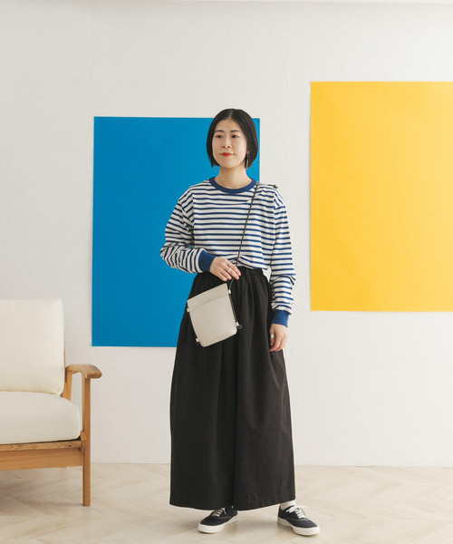 FORK&SPOON（フォークアンドスプーン）の「FORK&SPOON　ボーダーロングスリーブTシャツ（Tシャツ/カットソー・レディース・グレー系その他/ブルー系その他/イエロー系その他・1/2）」の19枚目の写真