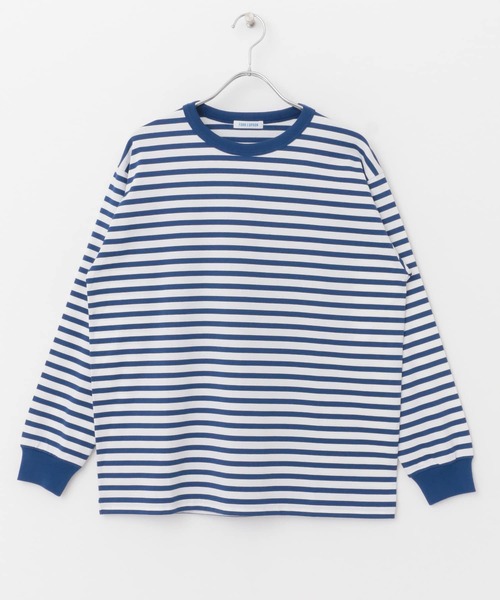 FORK&SPOON（フォークアンドスプーン）の「FORK&SPOON　ボーダーロングスリーブTシャツ（Tシャツ/カットソー・レディース・グレー系その他/ブルー系その他/イエロー系その他・1/2）」の7枚目の写真