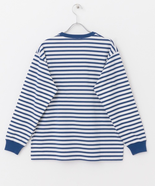 FORK&SPOON（フォークアンドスプーン）の「FORK&SPOON　ボーダーロングスリーブTシャツ（Tシャツ/カットソー・レディース・グレー系その他/ブルー系その他/イエロー系その他・1/2）」の8枚目の写真