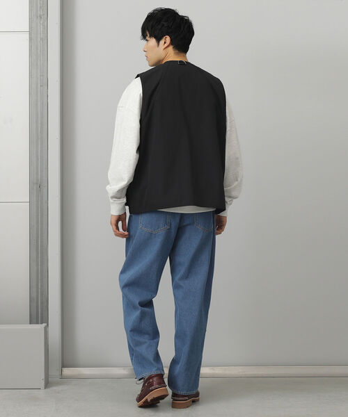 BEAMS HEART(ビームスハート)の「BEAMS HEART / 4ポケット ビッグ ベスト(ベスト・メンズ・ブラック/オリーブ・MEDIUM/LARGE)」の6枚目の写真