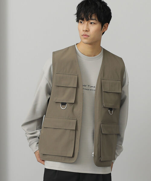 BEAMS HEART(ビームスハート)の「BEAMS HEART / 4ポケット ビッグ ベスト(ベスト・メンズ・ブラック/オリーブ・MEDIUM/LARGE)」の17枚目の写真