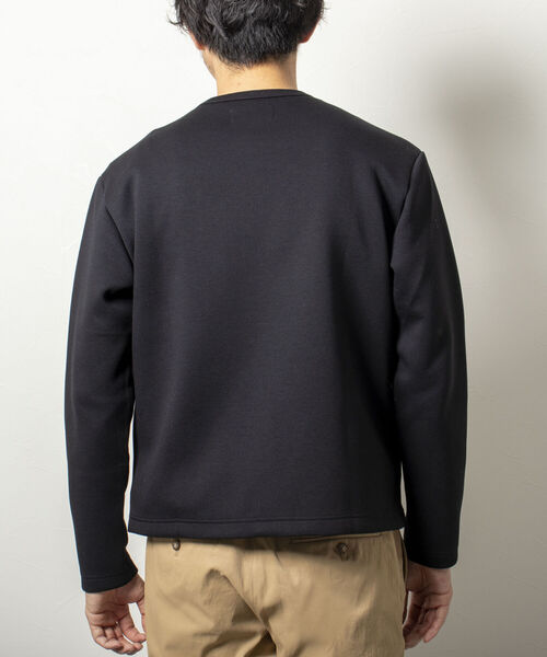 NOLLEY'S goodman（ノーリーズグッドマン）の「スナップボタン丸首カーディガン ブルゾン ダンボールニット（カーディガン/ボレロ・メンズ・ライトブルー/チャコールグレー/ネイビー・MEDIUM/LARGE）」の21枚目の写真