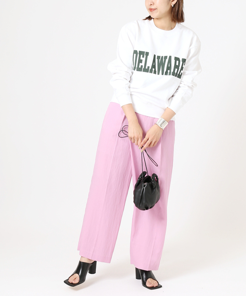 GOOD ROCK SPEED(グッドロックスピード)の「別注【GOOD ROCK SPEED】XL’ESSAGE college sweat P/O:スウェット◆(スウェット・レディース・ホワイト/グリーン・FREE)」の8枚目の写真