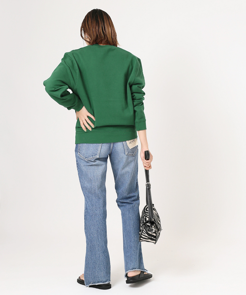 GOOD ROCK SPEED(グッドロックスピード)の「別注【GOOD ROCK SPEED】XL’ESSAGE college sweat P/O:スウェット◆(スウェット・レディース・ホワイト/グリーン・FREE)」の19枚目の写真