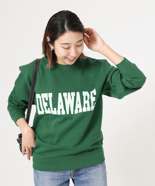 GOOD ROCK SPEED(グッドロックスピード)の「別注【GOOD ROCK SPEED】XL’ESSAGE college sweat P/O:スウェット◆(スウェット・レディース・ホワイト/グリーン・FREE)」の22枚目の写真