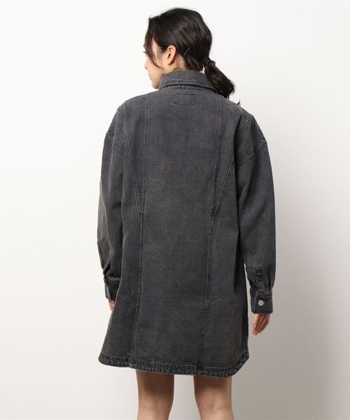 ENVYM（アンビー）の「ＤＥＮＩＭシャツＯＰ（ワンピース・レディース・ブラック/ブルー・FREE）」の16枚目の写真