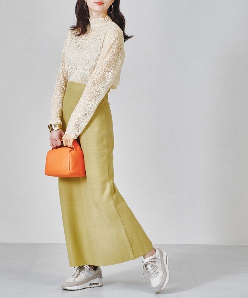 acro（アクロ）の「総レースハイネックシアーブラウス/AC1344（シャツ/ブラウス・レディース・ホワイト/アイボリー・ﾌﾘ-）」の3枚目の写真