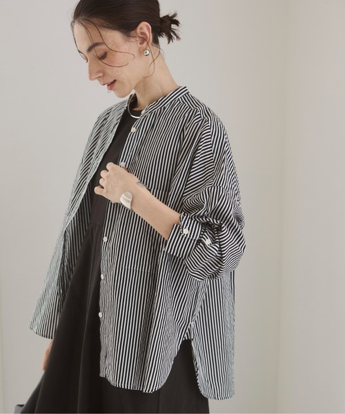 PLAN C プランシー 24SS バンドカラーオーバーサイズドシャツ シャツ＆トップス |【Plan C】プラン シー公式オンラインストア