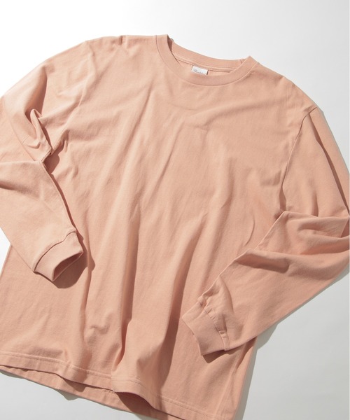 Printstar(プリントスター)の「厚すぎず軽すぎない、ちょうどいいロンT【Printstar】ヘビーウェイトロングスリーブTシャツ リブ付き ロンT 長袖Tシャツ 無地 オーバーサイズ ユニセックス 00110(Tシャツ/カットソー・レディース・ホワイト/ブラック/パープル/グレー/オリーブ/ブルー/アイボリー/ピンク/ブラウン/バーガンディー/スミクロ/キャメル/ネイビー・S/M/L/XL/2XL)」の12枚目の写真