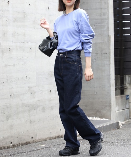 Printstar(プリントスター)の「厚すぎず軽すぎない、ちょうどいいロンT【Printstar】ヘビーウェイトロングスリーブTシャツ リブ付き ロンT 長袖Tシャツ 無地 オーバーサイズ ユニセックス 00110(Tシャツ/カットソー・レディース・ホワイト/ブラック/パープル/グレー/オリーブ/ブルー/アイボリー/ピンク/ブラウン/バーガンディー/スミクロ/キャメル/ネイビー・S/M/L/XL/2XL)」の20枚目の写真