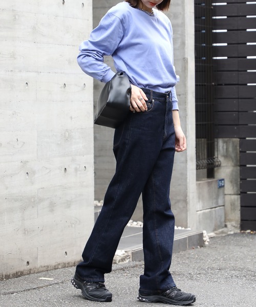 Printstar(プリントスター)の「厚すぎず軽すぎない、ちょうどいいロンT【Printstar】ヘビーウェイトロングスリーブTシャツ リブ付き ロンT 長袖Tシャツ 無地 オーバーサイズ ユニセックス 00110(Tシャツ/カットソー・レディース・ホワイト/ブラック/パープル/グレー/オリーブ/ブルー/アイボリー/ピンク/ブラウン/バーガンディー/スミクロ/キャメル/ネイビー・S/M/L/XL/2XL)」の19枚目の写真