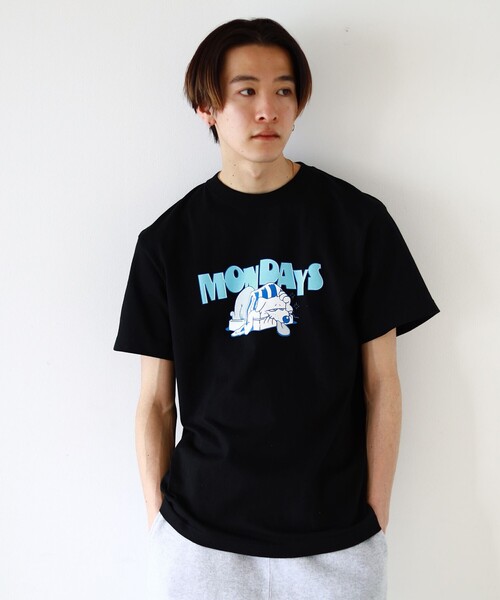 BEAMS（ビームス）の「BEAMS / MONDAYS Tシャツ（Tシャツ/カットソー・メンズ・ホワイト/ブラック・SMALL/MEDIUM/LARGE/X-LARGE）」の6枚目の写真