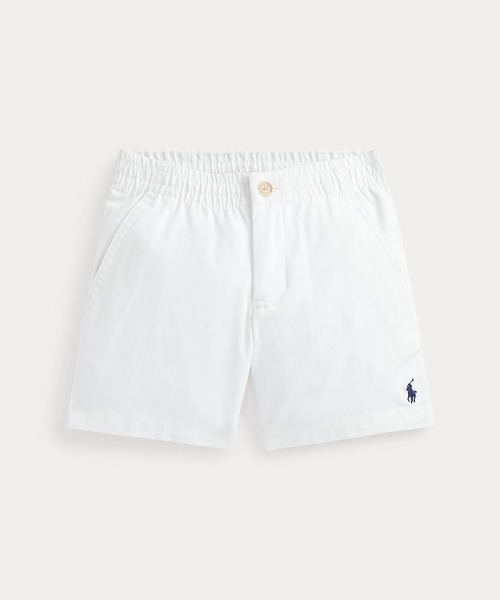 POLO RALPH LAUREN CHILDRENSWEAR(ポロ ラルフ ローレン チルドレンズウェア)の「リラックスド フィット フレックス アブレージョン ツイル ショートパンツ(その他パンツ・キッズ・ホワイト・4/6/7/3)」の1枚目の写真