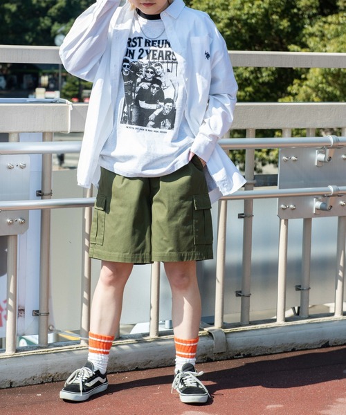 WEGO（ウィゴー）の「WEGO/カーゴポケットショートパンツ（カーゴパンツ・レディース・ブラック/ベージュ/カーキ/アニマル・SMALL/MEDIUM）」の14枚目の写真