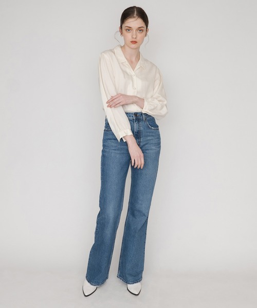 Levi's（リーバイス）の「Levi's/リーバイス 70S HIGH FLARE SONOMA STEP（デニムパンツ・レディース・ダークインディゴブルー・23inch/24inch/25inch/26inch/27inch/28inch）」の6枚目の写真