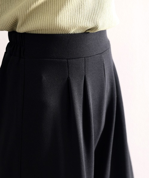 classicalelf（クラシカルエルフ）の「最旬の裾コンシャス。裾切替えシアー素材ワイドパンツ（その他パンツ・レディース・ブラック・SMALL/MEDIUM/LARGE/X-LARGE）」の9枚目の写真