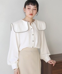 Bab | 配色パイピングブラウス(シャツ/ブラウス)