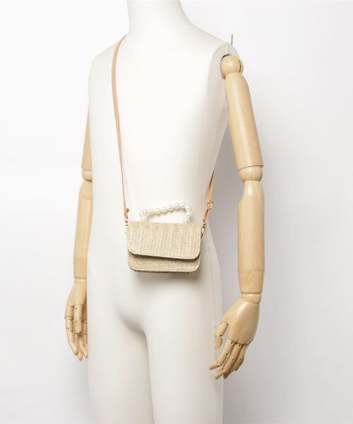 En serio TOKYO(エンソリオトーキョー)の「【SELECT a.c.c】麦わら風×レース ハンド・ショルダーバッグ/oku-bag-481-10(ハンドバッグ・レディース・その他1/その他2・FREE)」の5枚目の写真