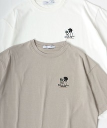 Uncle Beard ビッグシルエット ワンポイント刺繍 Tシャツ