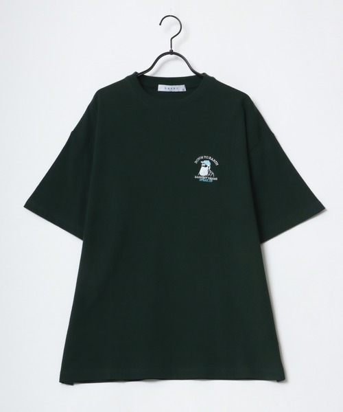 Lazar(ラザル)の「Uncle Beard ビッグシルエット ワンポイント刺繍 Tシャツ(Tシャツ/カットソー・メンズ・ホワイト/ブラック/ダークグリーン/ベージュ/ホワイト系その他/ブラック系その他/ベージュ系その他/ブルー系その他・LL/M/L)」の14枚目の写真