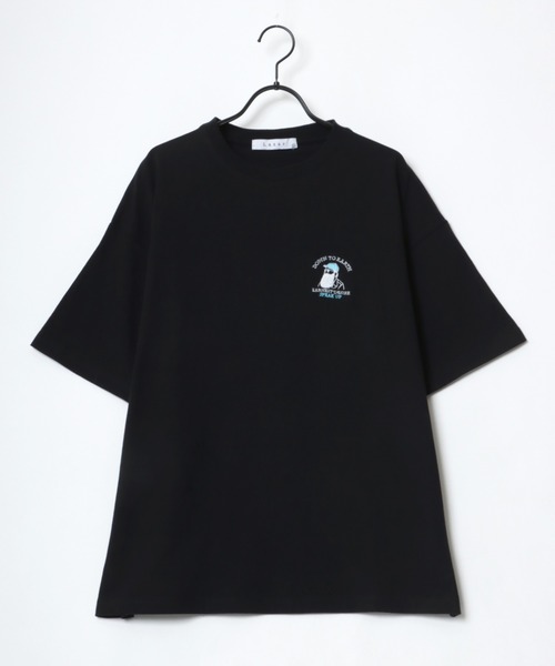 Lazar(ラザル)の「Uncle Beard ビッグシルエット ワンポイント刺繍 Tシャツ(Tシャツ/カットソー・メンズ・ホワイト/ブラック/ダークグリーン/ベージュ/ホワイト系その他/ブラック系その他/ベージュ系その他/ブルー系その他・LL/M/L)」の9枚目の写真