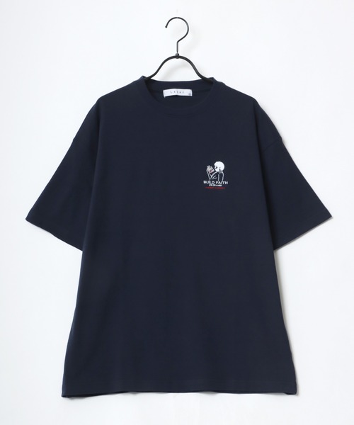 Lazar(ラザル)の「Uncle Beard ビッグシルエット ワンポイント刺繍 Tシャツ(Tシャツ/カットソー・メンズ・ホワイト/ブラック/ダークグリーン/ベージュ/ホワイト系その他/ブラック系その他/ベージュ系その他/ブルー系その他・LL/M/L)」の22枚目の写真