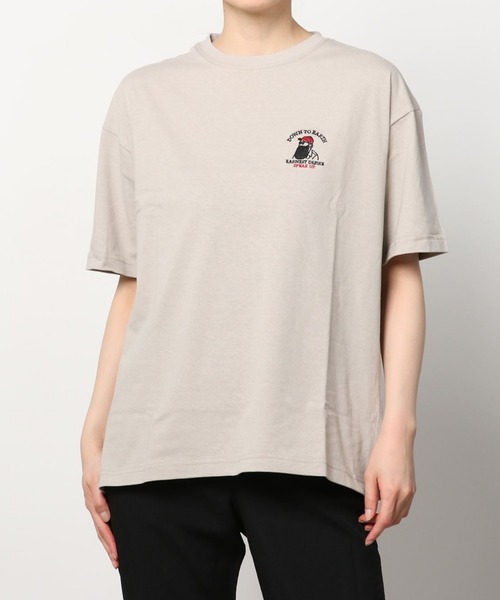 Lazar(ラザル)の「Uncle Beard ビッグシルエット ワンポイント刺繍 Tシャツ(Tシャツ/カットソー・メンズ・ホワイト/ブラック/ダークグリーン/ベージュ/ホワイト系その他/ブラック系その他/ベージュ系その他/ブルー系その他・LL/M/L)」の11枚目の写真