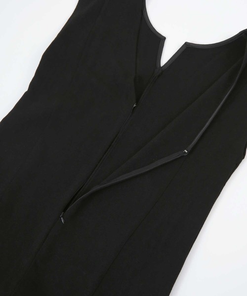 UR'S（ユアーズ）の「キーネックIラインワンピース（ワンピース・レディース・ブラック/オフホワイト・S/M/L/PS(XS－S)）」の20枚目の写真