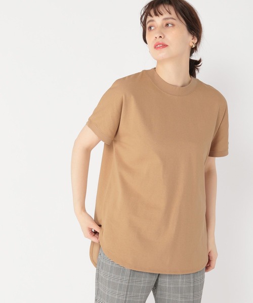 studio CLIP（スタディオクリップ）の「USAチュニックTシャツ（Tシャツ/カットソー・レディース・ホワイト/ブラック/ベージュ/ピンク/グリーン/サックスブルー・MEDIUM/LARGE）」の19枚目の写真