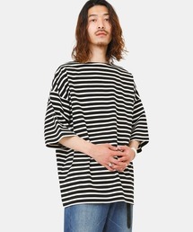 marka | marka / マーカ：BASQUE SHIRT S/S - organic cotton knit border -：M22B-12CS01B[COR](Tシャツ/カットソー)