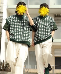 ８(eight) | ジャガード千鳥柄ニットベスト(ベスト)