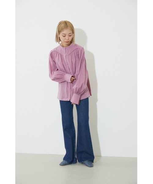 BLACK BY MOUSSY（ブラックバイマウジー）の「MATARI Al Makha denim（マタリアールマッカデニム）（デニムパンツ・レディース・ブルー/ライトブルー・23inch/24inch/25inch/26inch）」の3枚目の写真