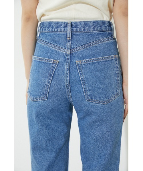 BLACK BY MOUSSY（ブラックバイマウジー）の「MATARI Al Makha denim（マタリアールマッカデニム）（デニムパンツ・レディース・ブルー/ライトブルー・23inch/24inch/25inch/26inch）」の7枚目の写真