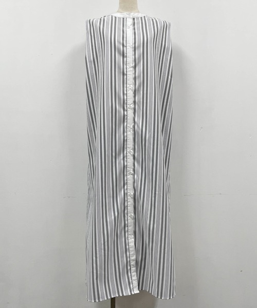 PICCIN（ピッチン）の「前後2WAYランダムストライプワンピース（ワンピース・レディース・ブラック/オレンジ・M/L）」の19枚目の写真