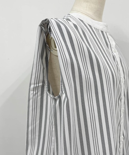 PICCIN（ピッチン）の「前後2WAYランダムストライプワンピース（ワンピース・レディース・ブラック/オレンジ・M/L）」の10枚目の写真