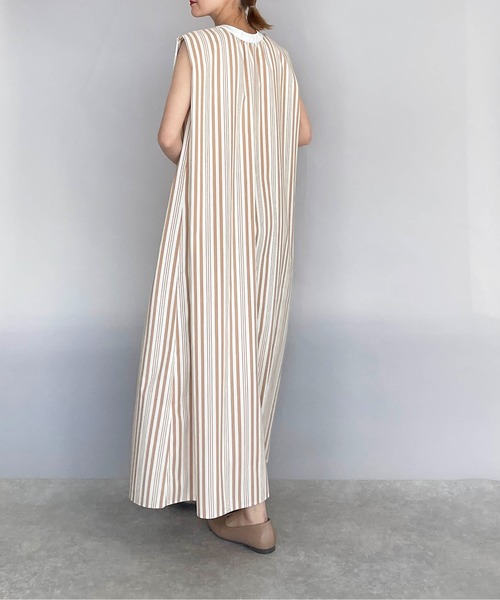 PICCIN（ピッチン）の「前後2WAYランダムストライプワンピース（ワンピース・レディース・ブラック/オレンジ・M/L）」の14枚目の写真