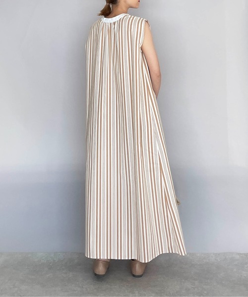 PICCIN（ピッチン）の「前後2WAYランダムストライプワンピース（ワンピース・レディース・ブラック/オレンジ・M/L）」の11枚目の写真