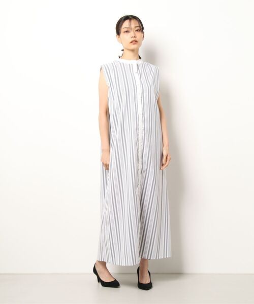 PICCIN（ピッチン）の「前後2WAYランダムストライプワンピース（ワンピース・レディース・ブラック/オレンジ・M/L）」の7枚目の写真