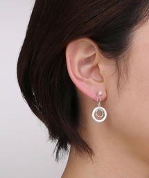 三京商会（サンキョウショウカイ）の「1粒ストーン2連リングイヤリング（イヤリング）」