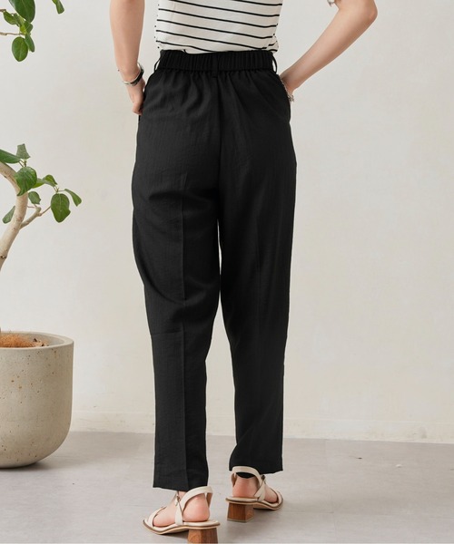 Chez toi（シェトワ）の「リネンタッチテーパードパンツ（その他パンツ・レディース・ブラック/ベージュ/カーキ/ピンク・FREE）」の21枚目の写真