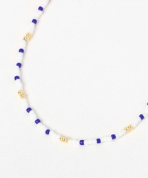 カラーコンビビーズネックレス