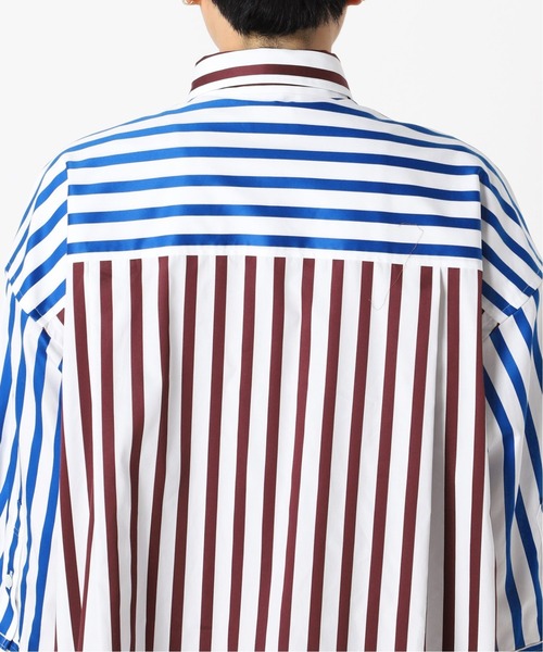 CITYSHOP(シティーショップ)の「STRIPE SHIRT DRESS:ワンピース(ワンピース・レディース・ブラック/ブラウン・36/38)」の11枚目の写真