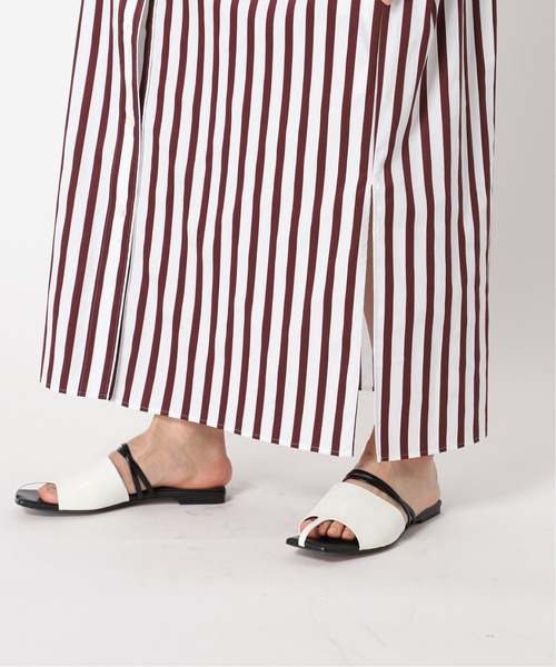 CITYSHOP(シティーショップ)の「STRIPE SHIRT DRESS:ワンピース(ワンピース・レディース・ブラック/ブラウン・36/38)」の15枚目の写真