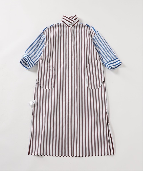 CITYSHOP(シティーショップ)の「STRIPE SHIRT DRESS:ワンピース(ワンピース・レディース・ブラック/ブラウン・36/38)」の19枚目の写真