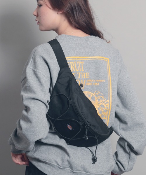 Dickies（ディッキーズ）の「【DICKIES/ディッキーズ】DK OUTLINE LOGO HOLD WAISTBAG アウトラインロゴ ボディバッグ（ボディバッグ/ウエストポーチ・レディース・ベージュ/オレンジ/ブラック/ネイビー・FREE）」の2枚目の写真