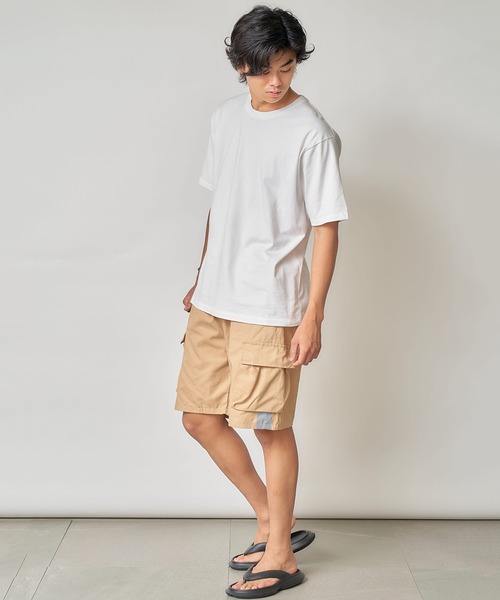 SETUP7（セットアップセブン）の「【SETUP7】マルチポケットカーゴハーフパンツ SCCH011（カーゴパンツ・メンズ・ブラック/ベージュ/グリーン・4/5）」の14枚目の写真