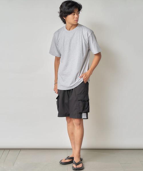 SETUP7（セットアップセブン）の「【SETUP7】マルチポケットカーゴハーフパンツ SCCH011（カーゴパンツ・メンズ・ブラック/ベージュ/グリーン・4/5）」の13枚目の写真