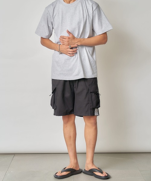 SETUP7（セットアップセブン）の「【SETUP7】マルチポケットカーゴハーフパンツ SCCH011（カーゴパンツ・メンズ・ブラック/ベージュ/グリーン・4/5）」の15枚目の写真